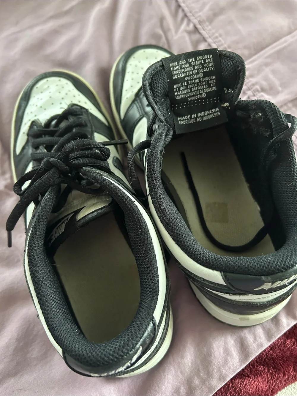Nike ( Pandas) Black and White Sneakers Size 6 Youth
